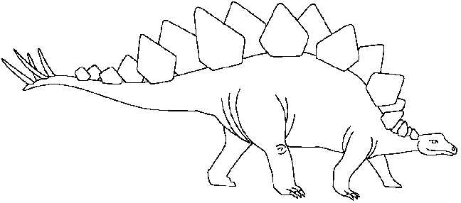 free black and white clipart of dinosaurs - photo #42