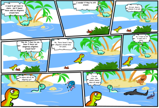 Dinosaurs and Alligators comic