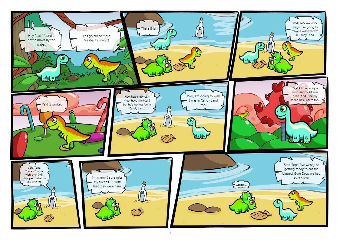 Комиксы про динозавров